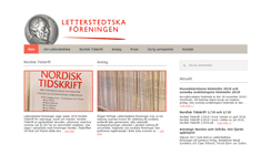 Desktop Screenshot of letterstedtska.org