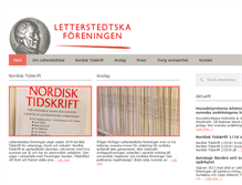 Tablet Screenshot of letterstedtska.org